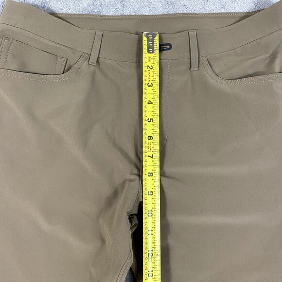 Public Rec 5 Pocket Athletic Fit Tech Pants Comfort Stretch Men 33x32 Tan - Picture 9 of 12